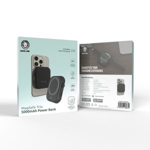 پاوربانک گرین لاین Magsafe trio ظرفیت ۵۰۰۰ میلی‌آمپر