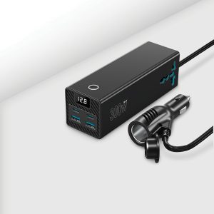 پاور اینورتر خودرو پاورولوژی مدل PWC064 (۳۰۰ وات، PD 65W) | Powerology Car Power Inverter PWC064 300W PD 65W