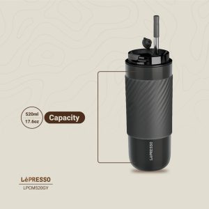 ماگ دوجداره لپرسو مدل Thermo Brew ظرفیت ۴۵۰ میلی‌لیتر مدل Lepresso Thermo Brew Insulated Tumbler 450ml
