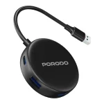 هاب USB 3.0 چند پورت پرودو مدل Porodo USB 3.0 Multi-Port Hub with USB-C Power Support