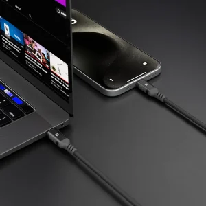کابل پاورولوژی مدل PC026 (USB-C به USB-C، ۲ متر، ۱۰۰ وات) | Powerology Power Sync Weave USB-C to USB-C Cable PC026 100W 2M