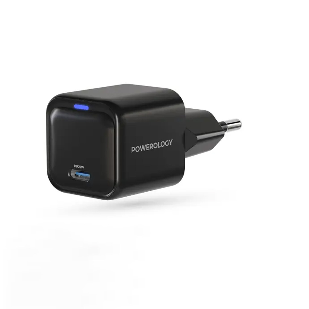 آداپتور پاورولوژی مدل GaN Charger PD 20W EU