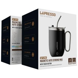 ماگ همزن‌دار مغناطیسی لپرسو مدل Sip spin 420ml