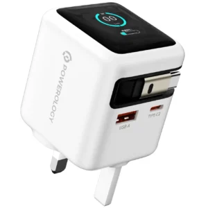 آداپتور پاورولوژی مدل Halo Dual-Port GaN 70w