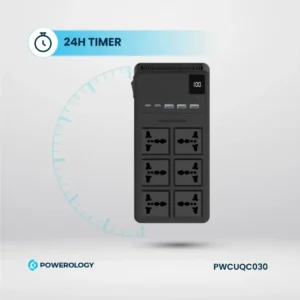 چندراهی برق هوشمند powerology ظرفیت 2500w با کابل جمعشونده