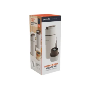 ماگ بلندر قابل حمل دوکاره Porodo مدل Insulated Hot/Cold Mug