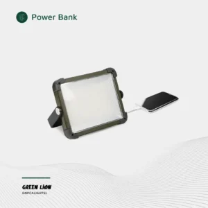 چراغ کمپینگ Green Lion مدل Solar Camping Light با باتری ۷۲۰۰ میلی‌آمپرساعت