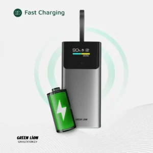پاوربانک Green Lion مدل Voltix ظرفیت ۱۰۰۰۰ میلی‌آمپر