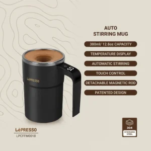 ماگ همزن‌ دار LePresso مدل Auto Stirring ظرفیت ۴۵۰ میلی‌لیتر