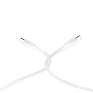 کابل شارژر 60 وات type-c به لایتنینگ Powerology مدل  New Braided Type-C to Lightning Cable 1.2M PD 60W طول  1.2M