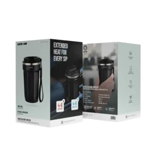 ماگ وکیوم گرین لاین ظرفیت ۳۸۰ میلی‌لیتر، استیل دوجداره مدل Green Lion Vacuum Mug 380ml Double Wall Stainless Steel