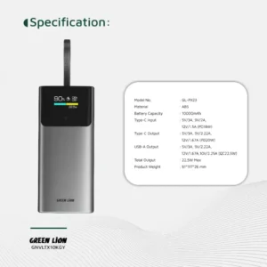پاوربانک گرین لاین مدل Voltix ظرفیت 10000 میلیآمپر