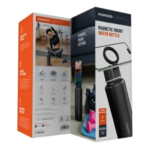 استند مگنتی موبایل و بطری قمقمه آب پرودو Porodo Lifestyle Magnetic Mount Water Bottle