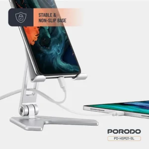استند موبایل آلومینیومی پرودو مدل Porodo Aluminum Alloy Mobile Stand (HS21)
