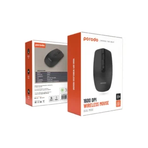 موس بی‌سیم بلوتوثی پرودو مدل Porodo Bluetooth 1600 DPI Wireless Mouse