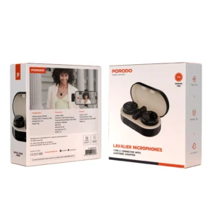 میکروفون بی سیم پرودو مدل – Porodo Lavalier Microphones