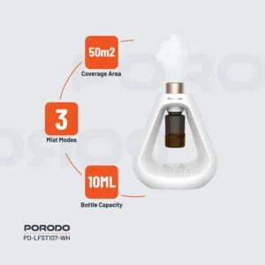 دیفیوزر بدون آب پورودو مدل Porodo Aroma Sphere Waterless Diffuser