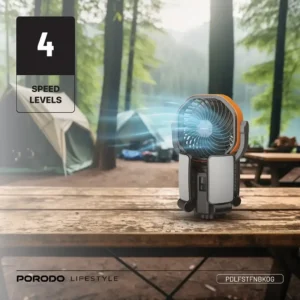 پنکه خورشیدی قابل حمل پرودو مدل Porodo SunCharge Outdoor Solar Fan