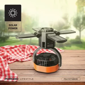 پنکه خورشیدی قابل حمل پرودو مدل Porodo SunCharge Outdoor Solar Fan