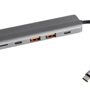 هاب 6 در 1 پاورولوژی مدل Slim با پشتیبانی از 100 وات PD و خروجی 4K