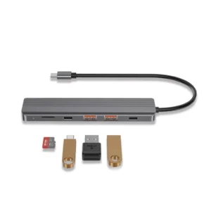 هاب 6 در 1 پاورولوژی مدل Slim با پشتیبانی از 100 وات PD و خروجی 4K
