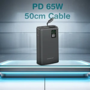 پاوربانک آلومینیومی پاورولوژی ۲۰۰۰۰ میلی‌آمپر ۶۵ وات مدل Powerology Aluminum Power Bank 20000mAh 65W
