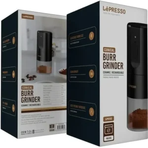 آسیاب قهوه برقی لپرسو مدل LP032 (سرامیکی، شارژی) Lepresso Conical Burr Grinder LP032