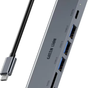 هاب ۷ در ۱ گرین لاین مدل Green Lion 7-in-1 USB-C Hub Super Speed