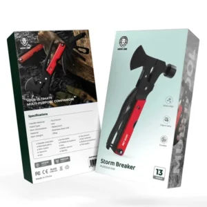 چکش و تبر گرین لاین مدل Storm Breaker (۱۳ کاره، استیل ضدزنگ) Green Lion Storm Breaker Multi Tool 13-in-1 Stainless Steel