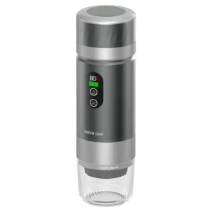 قهوه‌ساز قابل حمل گرین لاین مدل Campinas (۲۰ بار فشار، ۷۲ وات، نمایشگر LED) Green Lion Campinas Portable Coffee Maker 20Bar 72W LED