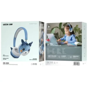 هدفون بی‌سیم کودک گرین لاین مدل Green Lion Kids Wireless Headphone GK-600