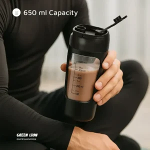 شیکر گرین لاین مدل  Green Lion Protein Mixer 650ml 7000RPM