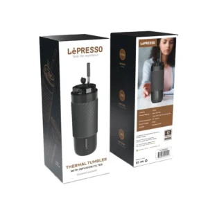 ماگ دوجداره لپرسو مدل Thermo Brew ظرفیت ۴۵۰ میلی‌لیتر مدل Lepresso Thermo Brew Insulated Tumbler 450ml