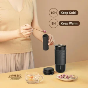 ماگ دوجداره لپرسو مدل Thermo Brew ظرفیت ۴۵۰ میلی‌لیتر مدل Lepresso Thermo Brew Insulated Tumbler 450ml