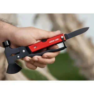 چکش و تبر گرین لاین مدل Storm Breaker (۱۳ کاره، استیل ضدزنگ) Green Lion Storm Breaker Multi Tool 13-in-1 Stainless Steel