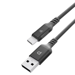 کابل USB-A به USB-C پاورولوژی مدل PC021 (۱.۲ متر) مدل Powerology Power Sync Weave USB-A to USB-C Cable PC021