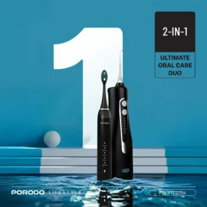 کیت بهداشت دهان پرودو لایف‌استایل مدلPorodo Lifestyle Ultimate Oral Care Duo Electric Toothbrush & Water Flosser