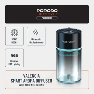 دستگاه خوشبوکننده پرودو مدل Porodo Lifestyle Valencia Smart Aroma Diffuser 150ml