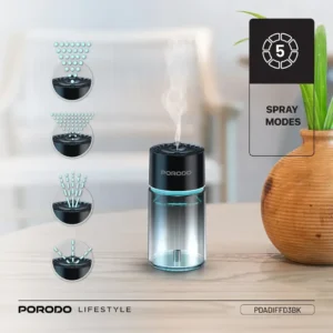 دستگاه خوشبوکننده پرودو مدل Porodo Lifestyle Valencia Smart Aroma Diffuser 150ml