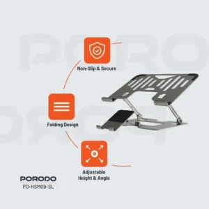 استند تاشو چندکاره پرودو مدل Porodo Smart Folding Multi-Device Stand HS09