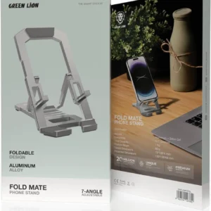 استند موبایل آلومینیومی گرین لاین مدل تاشو Green Lion Foldable Adjustable Mobile Stand with Aluminum alloy